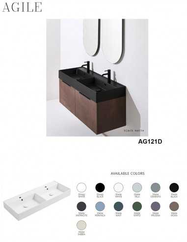 AGILE AG121D Dupli lavabo nadgradni i konzola - Simas