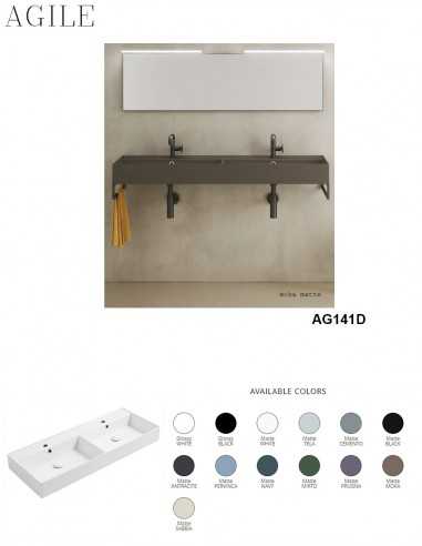 AGILE AG141D Dupli lavabo nadgradni i konzola - Simas