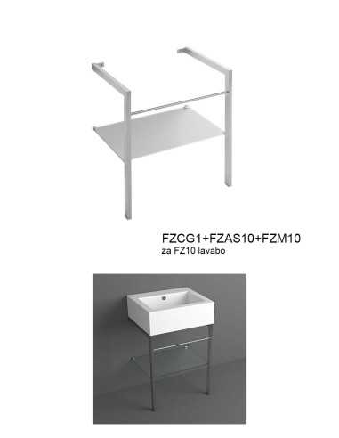FROZEN FZCG1+FZAS10+FZM10 Metalno postolje nogare za lavabo - Simas